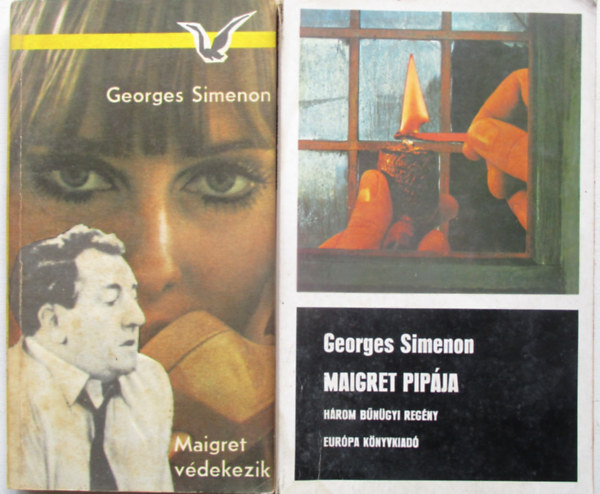 Georges Simenon - 2 db George Simenon krimi: Maigret pipája + Maigret Védekezik
