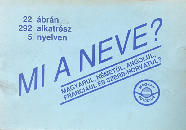 Balogh Tibor - Mi a neve? - 22 �br�n, 292 alkatr�sz, 5 nyelven