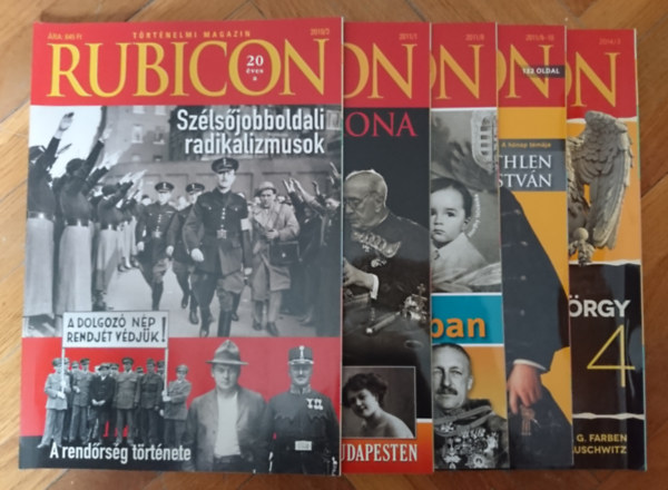 5db Rubicon szórványszám: 2010/3, 2011/1, 2011/8, 2011/9-10, 2014/3