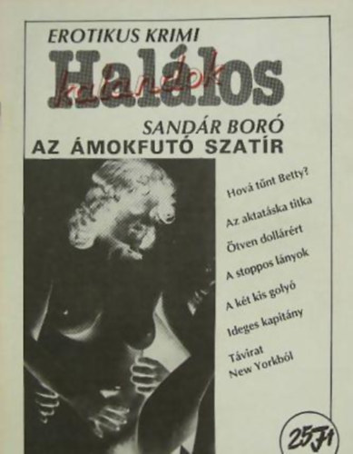 Sandr Bor - Az mokfut szatr - Hallos kalandok