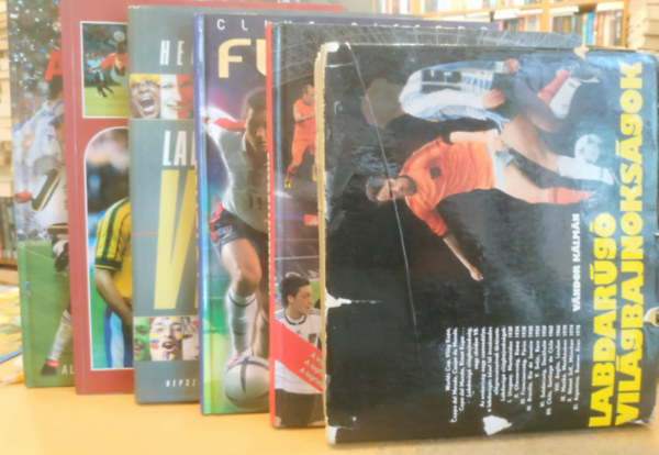 Vndor Klmn, Jens Dreisbach, Clive Gifford, Hegyi Ivn, Thaly Zoltn Ifj., Pter Gyula - 6 db Labdargs: Kpmesk (A 16. labdarg-vilgbajnoksg pillanataibl); Labdarg VB-knyv; Futball enciklopdia; Eurpa futballnemzetei; Labdarg vilgbajnoksgok; A futball vilga (A mi vilgunk)