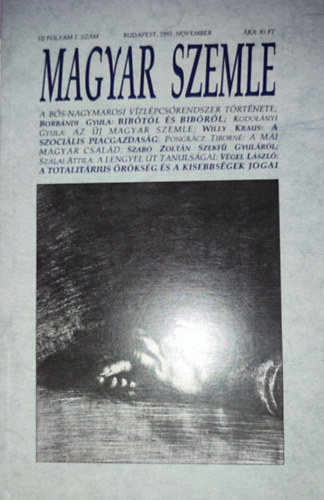 Kodol�nyi Gyula (szerk) - Kodol�nyi Gyula (szerk.) - Magyar Szemle - 1992. november