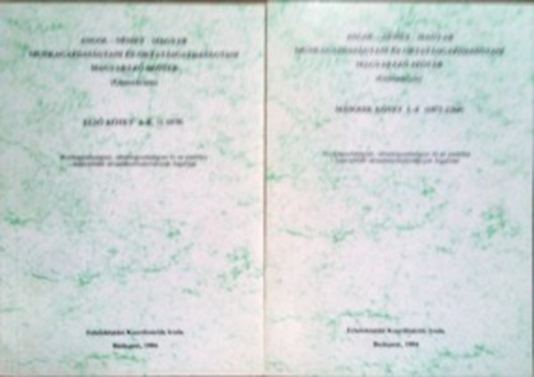 Angol - n�met -magyar  Munkagazdas�gtani �s oktat�sgazdas�gtani magyar�z� sz�t�r I-II