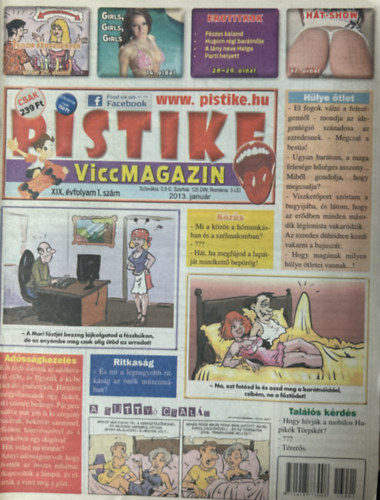 Pistike 2013. január (XIX. évfolyam 1. szám)