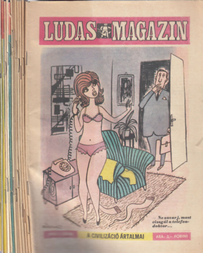 Tabi L�szl� (f�szerk.) - Ludas magazin 1976/1-12. (teljes �vfolyam, lapsz�monk�nt) + Ny�ri �r�m�k