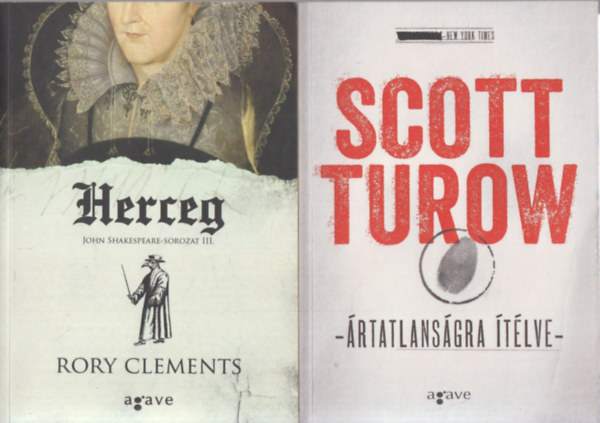 Rory Clements, Scott Turow - 2 db. Agave knyvek (Herceg + rtatlansgra tlve)