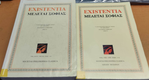 Szab� �rp�d - 2 db Existentia: Vol. III-IV. / 1993-94 / Fasc. 1-4 + Vol. VIII. / 1998 / Fasc. 1-4.