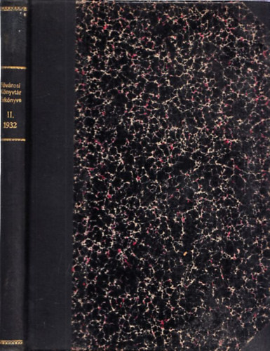 A F�v�rosi K�nyvt�r �vk�nyve II. (1932)