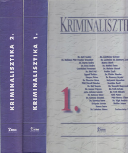 Dr. Bcz Endre - Kriminalisztika 1-2.