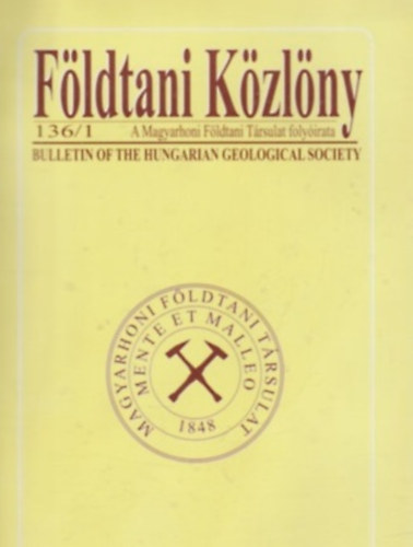 Földtani Közlöny 1998/1-2-4 (3. hiányzik)