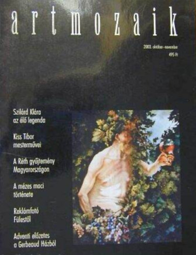 Szerkesztő Dr. Sinóros Szabó Katalin - Art Mozaik - (2003. Október-November)