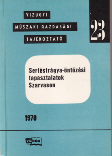 Dr. Vermes L�szl� - Sert�str�gya�nt�z�si tapasztalatok Szarvason 1970