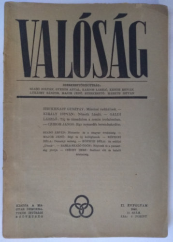 Márkus István (szerk.) - Valóság II. évfolyam 1946 10. szám