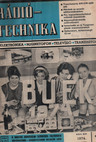 Rádiótechnika 1974. 1-12. (teljes évfolyam számonként)
