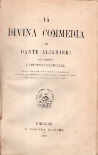 Dante Alighieri - La Divina Commedia (Isteni sznjtk)