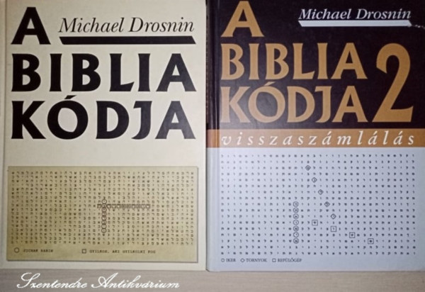 Michael Drosnin, Szabados Tamás (szerk.), Kertész Balázs (ford.), Láng Zsuzsa Angéla (ford.) - A Biblia kódja + A Biblia kódja II. - visszaszámlálás 2db