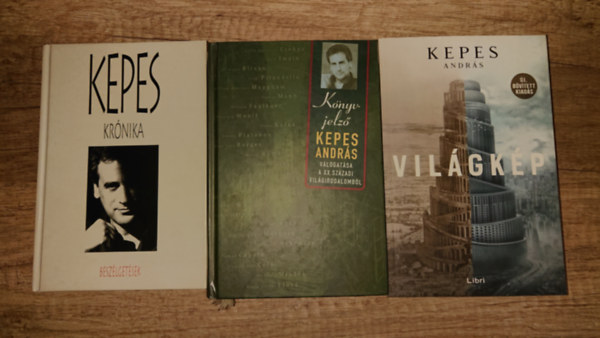 Kepes András - 3 könyv Kepess Andrástól: Krónika - Beszélgetések, Könyvjelző, Világkép