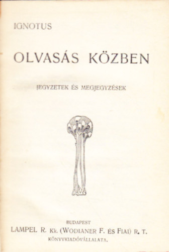 Ignotus - Olvass kzben - jegyzetek s megjegyzsek