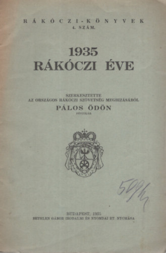 Plos dn (szerk.) - 1935 Rkczi ve