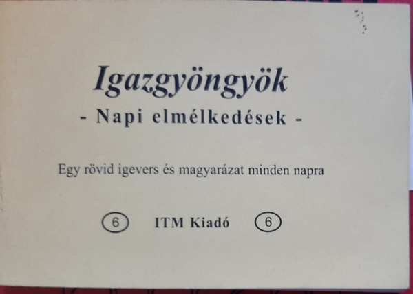 Maurice Paine - Igazgy�ngy�k - napi elm�lked�sek