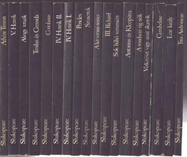 William Shakespeare - 17 db William Shakespeare mű (18 kötetben)