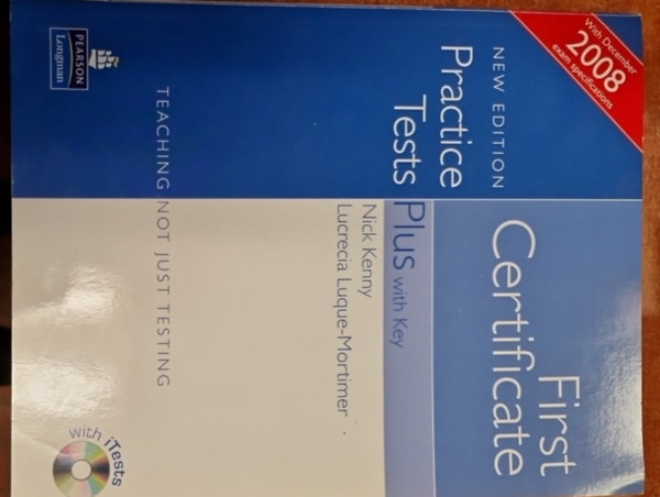 N Kenny, Luque-mortimer, Lucrecia - First Certificate Practice Tests Plus  with Key Teaching
