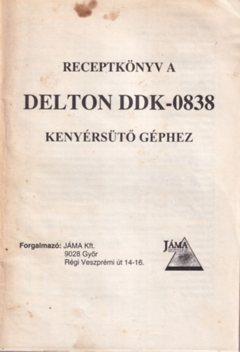 Receptknyv a DELTON DDK-0838 kenysrt gphez