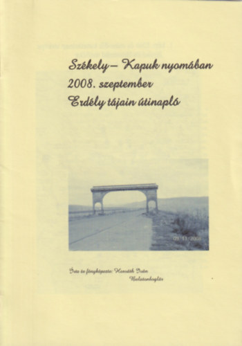 Horvth Ivn - Szkely-Kapuk nyomban
