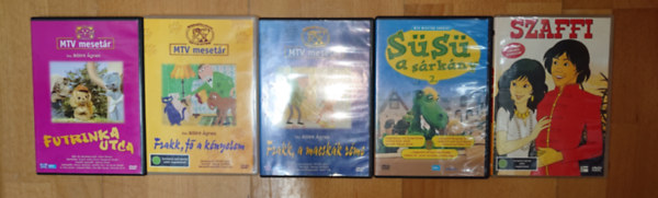 Bálint Ágnes, Csukás István, Dargay Attila - 5 klasszikus magyar rajzfilm DVD-n: Szaffi, Süsü, a sárkány, Frakk, a macskák réme, Frakk, fő a kényelem, Futrinka utca
