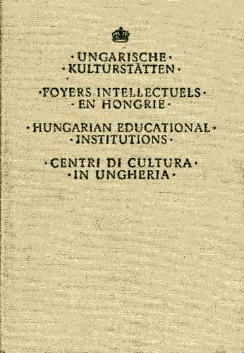 Ungarische kultursatten... (4 nyelven: n�met,francia,angol,olasz)