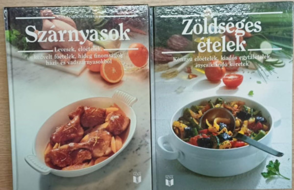 2 db a Nova Szakácskönyvek sorozatból: Zöldséges ételek - Szárnyasok
