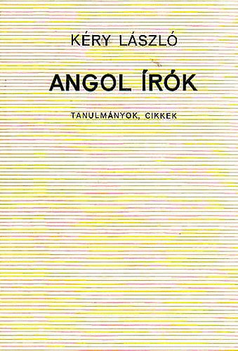 K�ry L�szl� - Angol �r�k