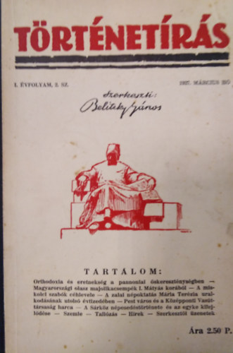 Belitzky János (szerk.) - Történetírás I. évfolyam 2. szám (1937. március )
