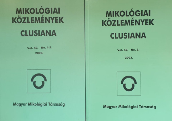 Lőkös László - Dr. Szántó Mária - Mikológiai közlemények - Clusiana (2003 vol. 42. No. 1-2. + 3.)