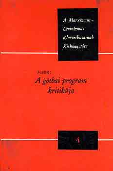 Marx - A gothai program kritikja