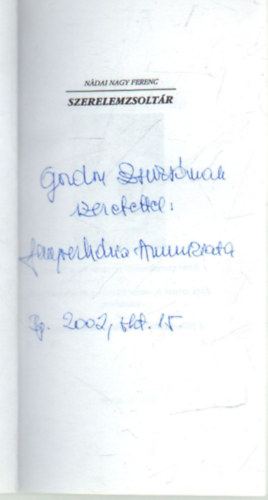 N�dai Nagy Ferenc - Szerelemzsolt�r- versek