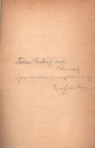 M�ty�s Ferenc - Elvesz�nk - Versek - dedik�lt