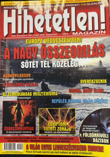 Hihetetlen magazin XXII. évfolyam 911. (251.) szám 2022. szeptember
