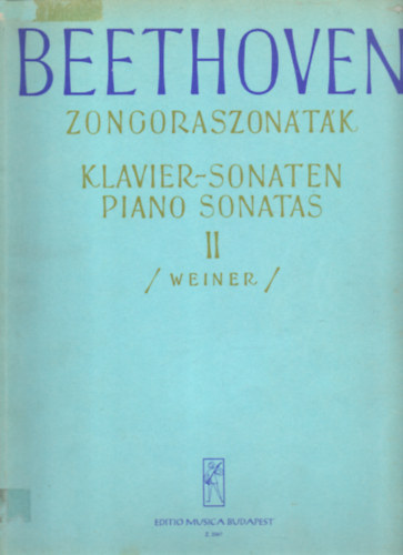 Ludwig van Beethoven, Weiner Le - Zongoraszontk I-III.
