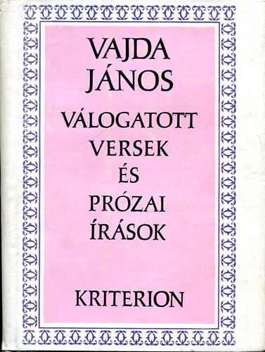 Vajda János válogatott versek és prózai írások