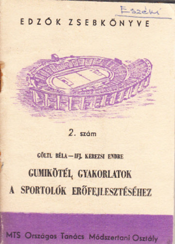 Ifj. Kerezsi Endre; Gltl Bla - Gumiktl gyakorlatok a sportolk erfejlesztshez (Edzk zsebknyve 2.)