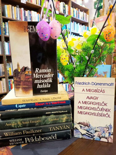William Faulkner, Antoine de Saint-Exupéry, Alex Haley, Truman Capote, Jorge Semprún - Világirodalom könyvcsomag 8 darabos KÖNYVMENTŐ AJÁNLAT: Példabeszéd, Tanyán, Éjszakai repülés, GYökerek, Mozart és a kaméleonok, A nagy utazás, Megbízás, avagy a megfigyelők megfigyelőjének megfigyeléséről, Ramón Mercader más