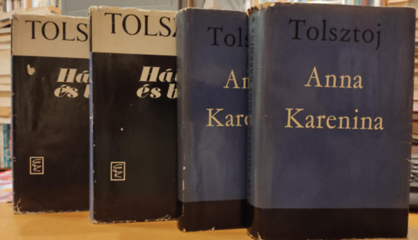 Lev Tolsztoj, Tolsztoj Leo - 4 db Tolsztoj: Anna Karenina 1-2. + Hbor s bke 1-2.