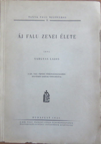 Lajos Vargyas - Áj falu zenei élete