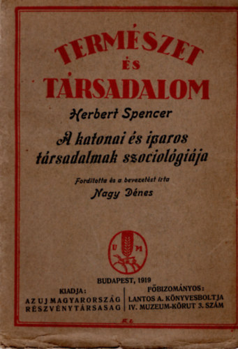 Herbert Spencer - Termszet s trsadalom