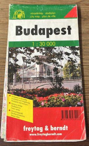 Budapest várostérkép 1:30 000 - 2003 -as
