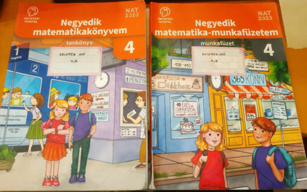 Flp Mria - 2 db Negyedik matematikaknyvem 4 (OH-MAT04TB) + Negyedik matematika-munkafzetem 4 (OH-MAT04MB)(Oktatsi Hivatal - NAT2020)