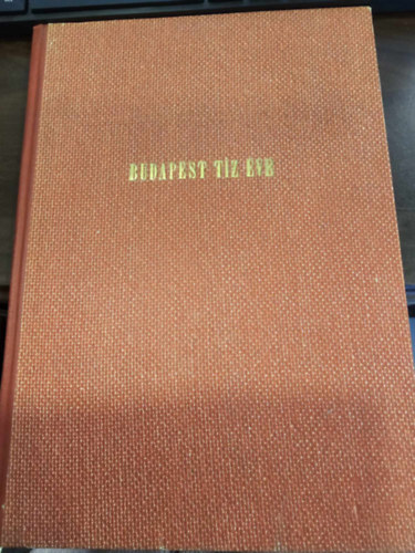 Budapesti Vrosi Tancs - Budapest tz ve