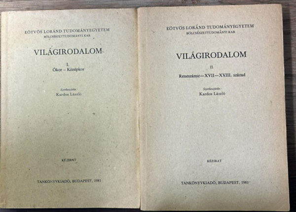 Kardos L�szl� (szerk.) - Vil�girodalom l-ll.