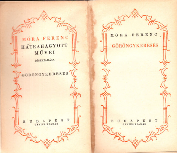 M�ra Ferenc - G�r�ngykeres�s